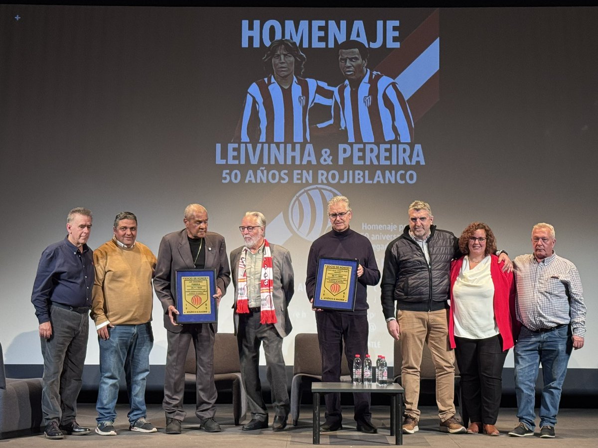 Un homenaje a la altura de Luiz Pereira y Joao Leiva «Leivinha», dos leyendas en la historia del Atlético de Madrid